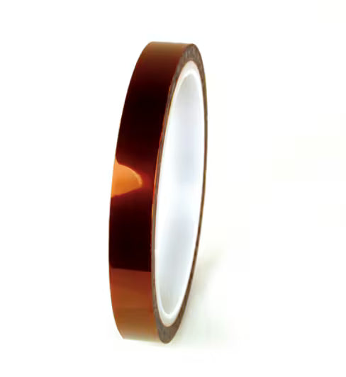 3M 7010349606 Polyimide Film Electrical Tape 1218, Amber, log rolls, 1 in x 36 yd, 9 Rolls/Case
