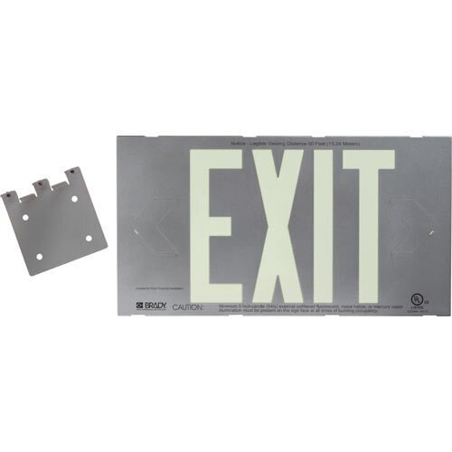 112654B Bradyglo High Performance Photoluminescent Exit Sign MTESolutions