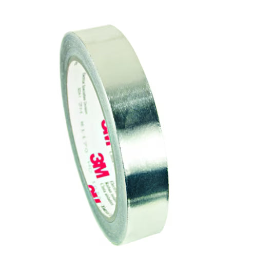 3M 7000132167 EMI Aluminum Foil Shielding Tape 1170, 1 in x 18 yd, 9 Rolls/Case