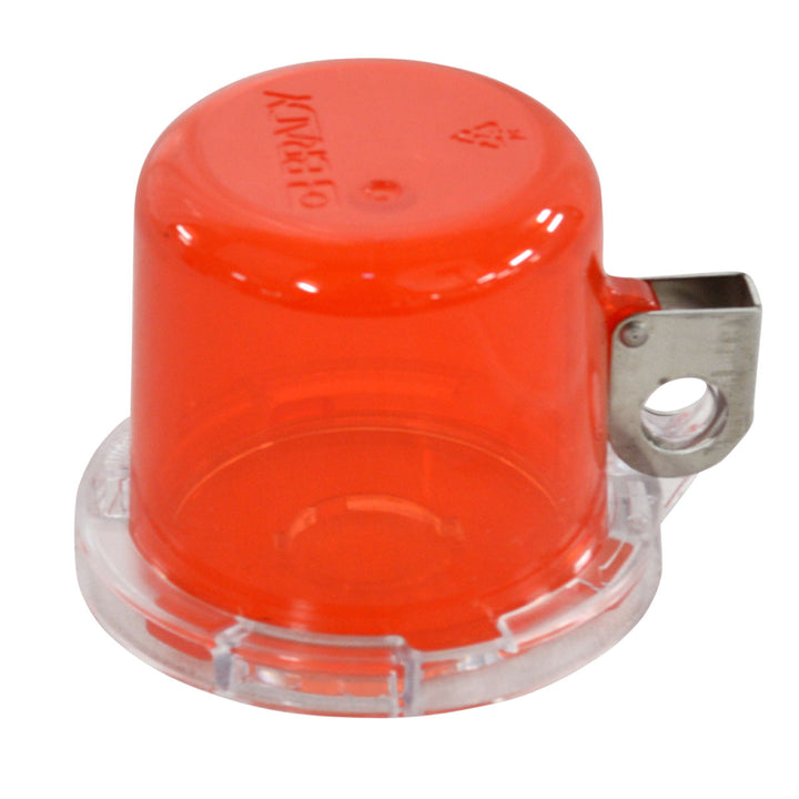 Brady 134018, Red Push Button Lockout, Small Base + Short Cover, Button 16mm