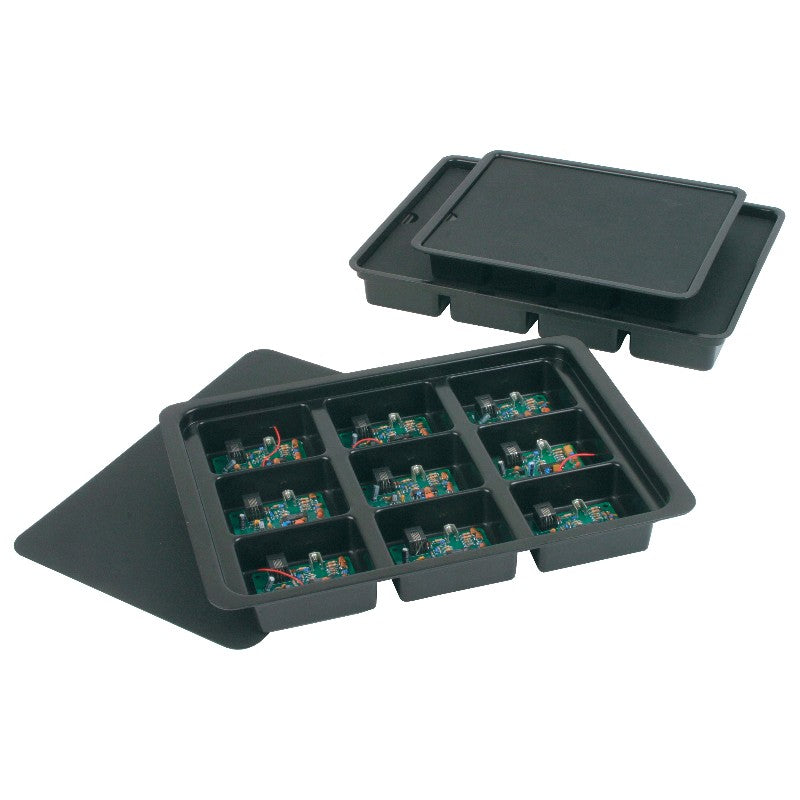 Protektive Pak 39201 Kitting Tray, 14-1/2 X 10-1/8 X 1- 7/8 in, 9 Cells 3-1/2 X 2-3/4 X 1-1/4 in