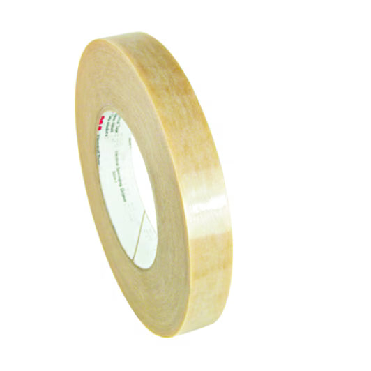 3M 7010045319 Polyester Film Electrical Tape 58, 1/4 in X 72 yd, Clear, 144 Rolls/Case