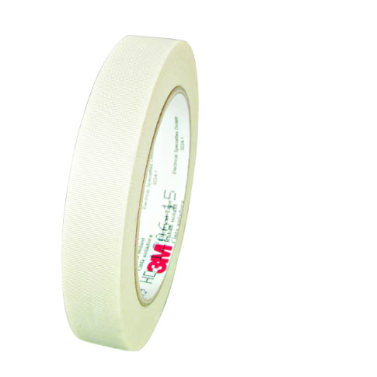3M 7000031342 Glass Cloth Electrical Tape 69, 3/4 in x 36 yd, White, 48 rolls