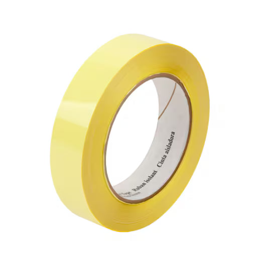 3M 7010297667 Polyester Film Electrical Tape 1318-1, Yellow, 24 in X 72 yd, 3-in plastic core, Log roll, 1 Roll/Case