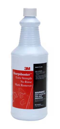 3M 7010384720 3M™ Sharpshooter™ Extra Strength No-Rinse Mark Remover, 1 Quart, 12/Case