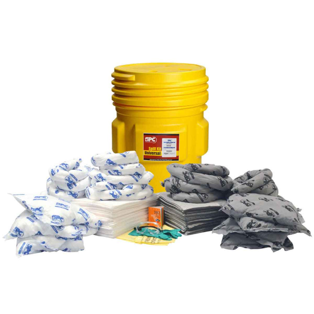 Brady SKMA-65, 65-Gallon Drum Spill Control Kit - Mixed Oil Only and Universal Application