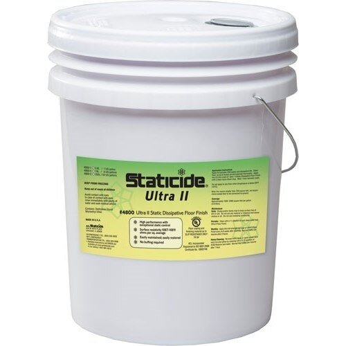 ACL Staticide, 4800 - 5 Ultra II Esd Dissipative Tile Floor Finish, 5 Gallon MTESolutions