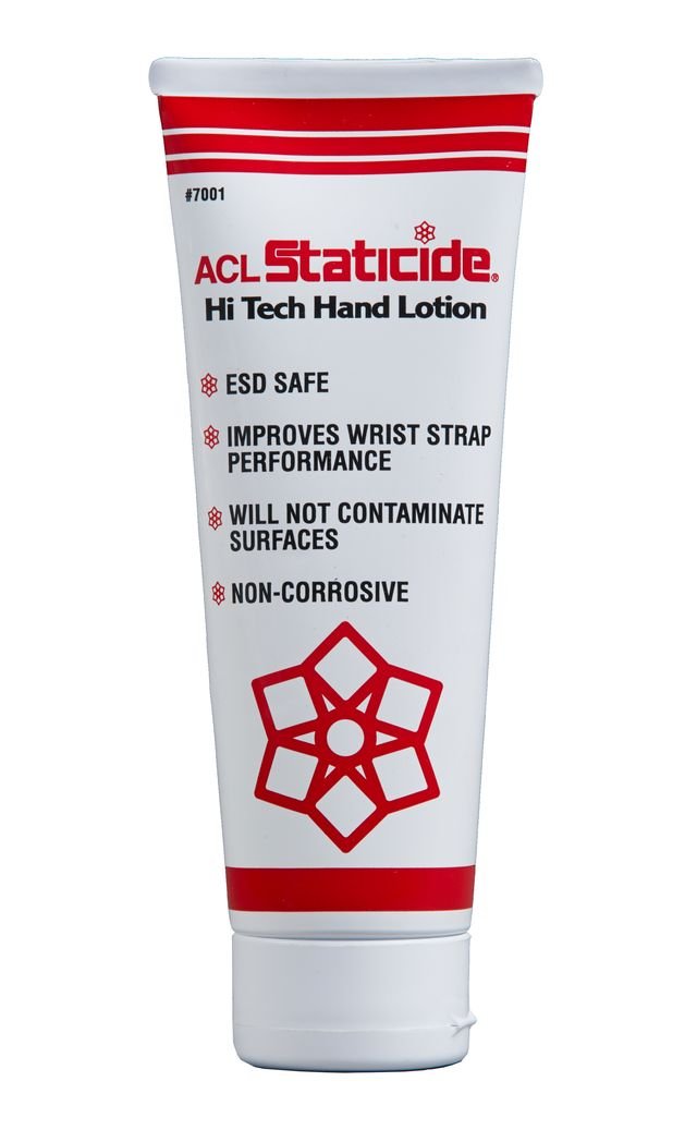 ACL Staticide 7001 Hi Tech Hand Lotion 8 oz tube; 24 units per case MTESolutions