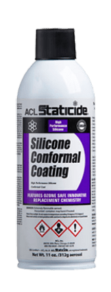 ACL Staticide 8695 Silicone Conformal Coating, 11 oz Aerosol Can 12 cans per case MTESolutions