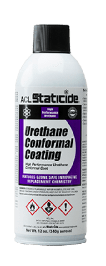 ACL Staticide 8696 Urethane Conformal Coating, 12 oz / 340 g Aerosol Can 12 cans per case; 12 lbs MTESolutions