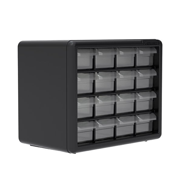 Akro - Mils 10116 Plastic Storage Cabinet 16 Drawer MTESolutions