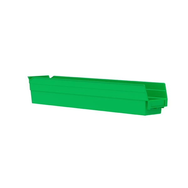 Akro - Mils 30124GREEN Shelf Bin 23 - 5/8 x 4 - 1/8 x 4, Green MTESolutions
