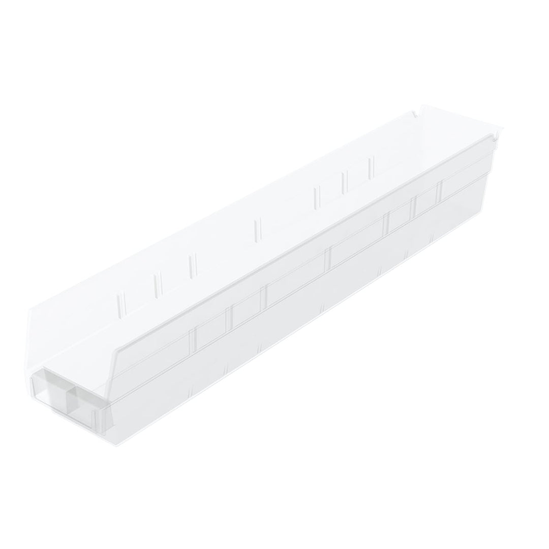 Akro - Mils 30124SCLAR Shelf Bin 23 - 5/8 x 4 - 1/8 x 4, Clear MTESolutions