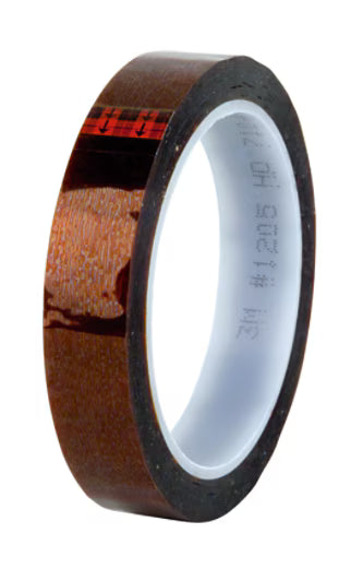 3M 7100035643 Polyimide Film Electrical Tape 1205, 19 mm x 33 m, 12 Rolls/Case