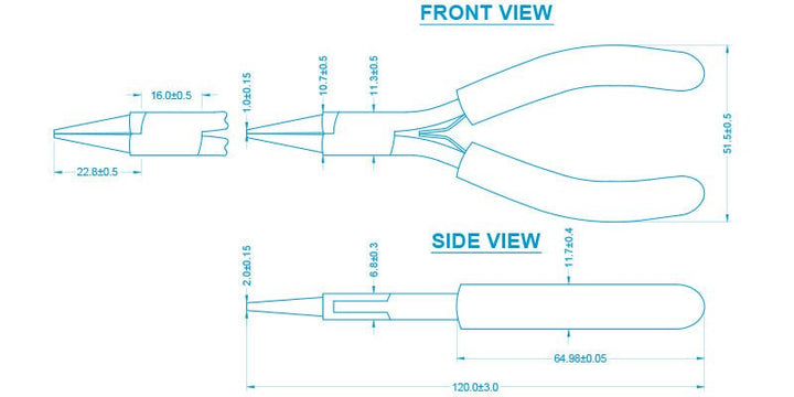 Aven Tools 10305 Technik 4.5 in Round Nose Pliers MTESolutions