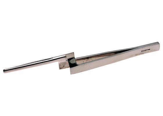 Aven Tools 18428 Tweezers Stand Up Crosslocking, Stainless Steel, 6In MTESolutions