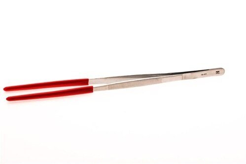Aven Tools 18431 Stainless Steel Tweezers Forceps With Plastic Coated Tip MTESolutions