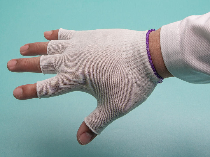 Berkshire BGL2U20L BCR Ultra Half - Finger Polyester Glove Liners, Size Large, Qty 200 Pairs MTESolutions