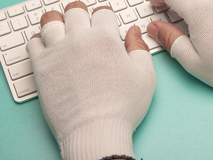 Berkshire BGL2U20R BCR Ultra Half - Finger Polyester Glove Liners, Size Medium, Qty 200 Pairs - Item Number BGL2U20R MTESolutions