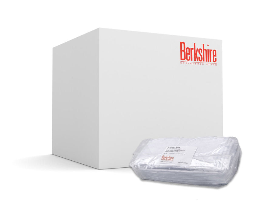 Berkshire BM180ELK25I, BCR Cleanroom Face Mask, Medium, Case of 1050 MTESolutions