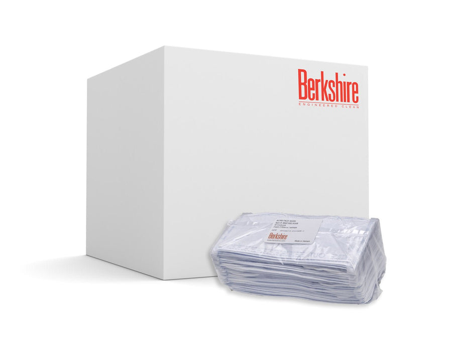 Berkshire BM210ELK50B, BCR Cleanroom Face Mask, Large, Case of 1500 MTESolutions