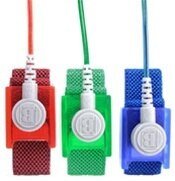 Botron B9988, "Gem" Saphire Adjustable Wrist Strap Set 12' Coil 1 - 8" Snap MTESolutions