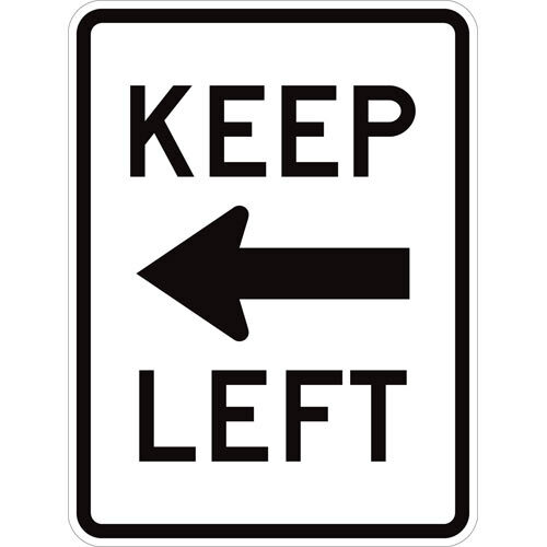 Brady 113287 Legend: Keep Left (W - Arrow) MTESolutions