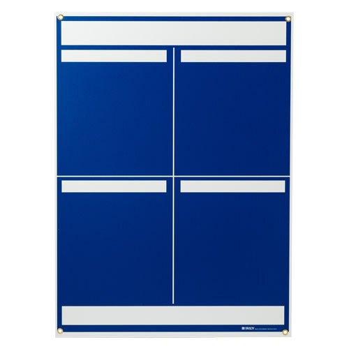 Brady 114611 Blue 4 - Panel Lean Communication Board MTESolutions