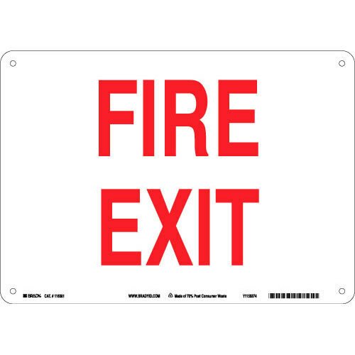 Brady 116081 Eco - Friendly Exit Sign MTESolutions