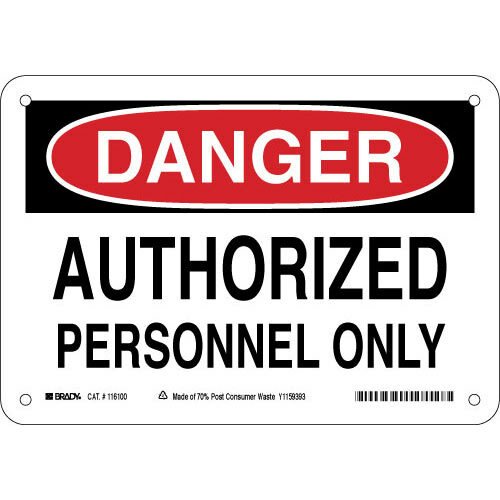 Brady 116100 Eco - Friendly Danger Sign MTESolutions