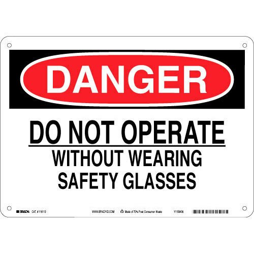 Brady 116113 Eco - Friendly Danger Sign MTESolutions