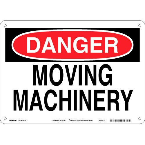 Brady 116137 Eco - Friendly Danger Sign MTESolutions
