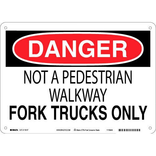 Brady 116147 Eco - Friendly Danger Sign MTESolutions