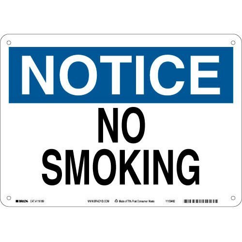 Brady 116189 Eco - Friendly Notice Sign MTESolutions