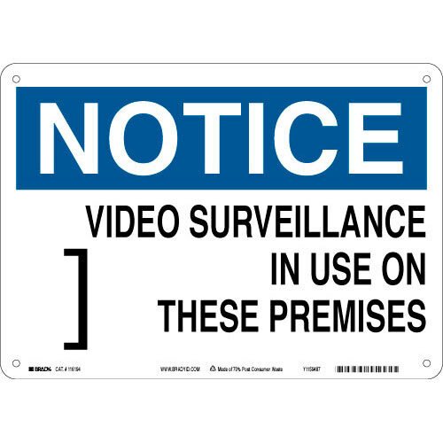 Brady 116194 Eco - Friendly Notice Sign MTESolutions