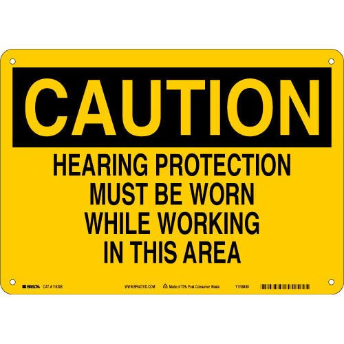 Brady 116206 Eco - Friendly Caution Sign MTESolutions