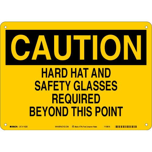 Brady 116225 Eco - Friendly Caution Sign MTESolutions