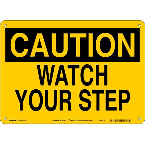 Brady 116229 Eco - Friendly Caution Sign MTESolutions