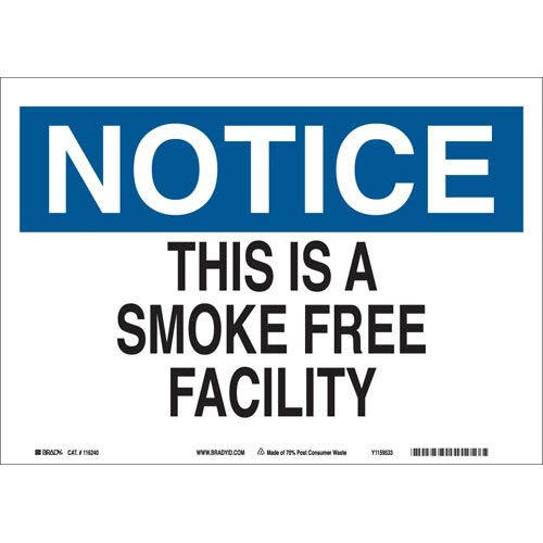 Brady 116240 Eco - Friendly Notice Sign MTESolutions