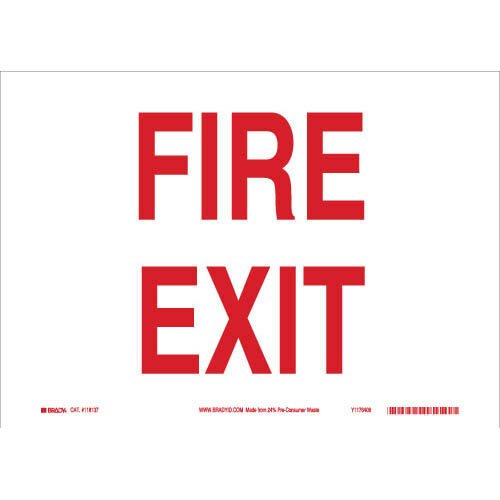 Brady 118137 Eco - Friendly Exit Sign MTESolutions