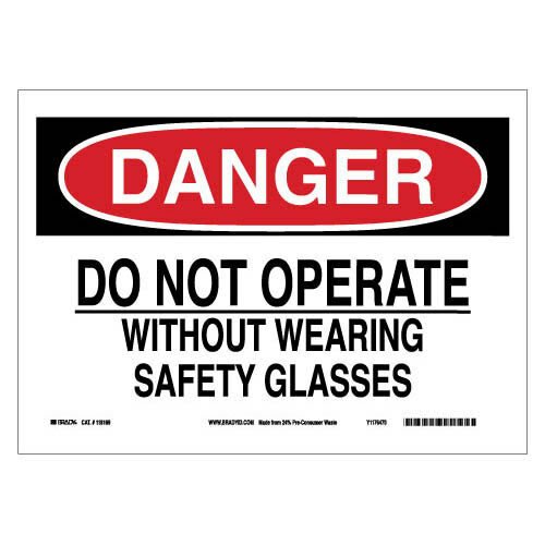 Brady 118169 Eco - Friendly Danger Sign MTESolutions