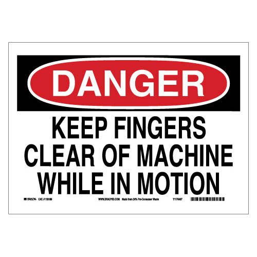 Brady 118186 Eco - Friendly Danger Sign MTESolutions