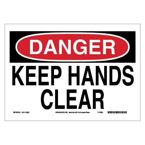 Brady 118201 Eco - Friendly Danger Sign MTESolutions