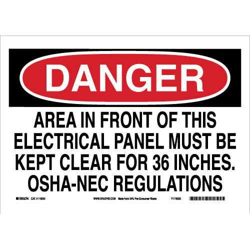 Brady 118224 Eco - Friendly Danger Sign MTESolutions
