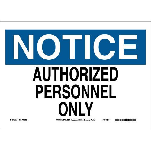 Brady 118239 Eco - Friendly Notice Sign MTESolutions
