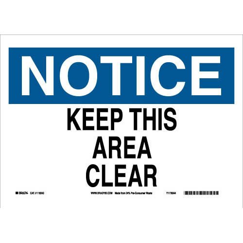 Brady 118243 Eco - Friendly Notice Sign MTESolutions