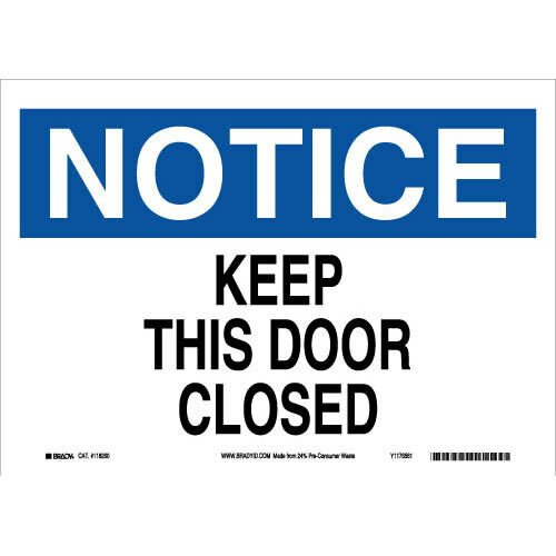 Brady 118260 Eco - Friendly Notice Sign MTESolutions