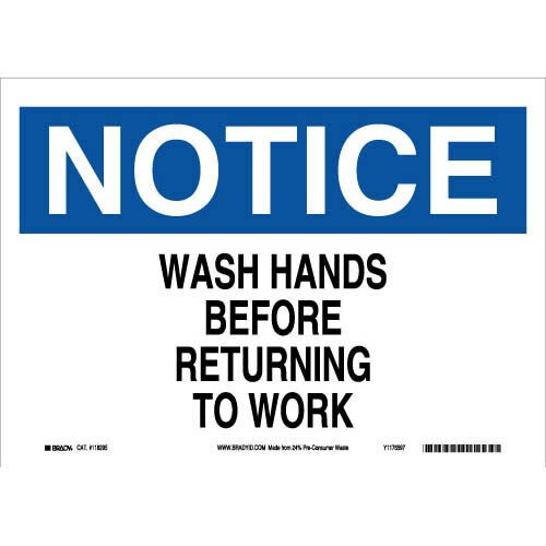 Brady 118295 Eco - Friendly Notice Sign MTESolutions
