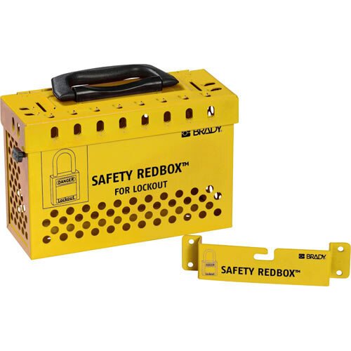 Brady 145580 Safety Redbox? - Yellow MTESolutions