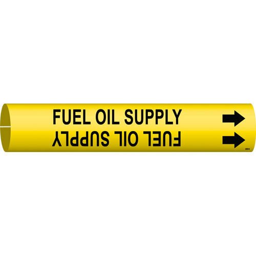 Brady 4065 - B Snap - On Fule Oil Supply Pipe Marker 1.5 - 2.375 in MTESolutions